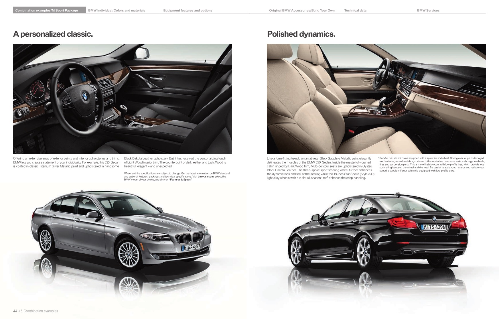 2013 BMW 5-Series Brochure Page 35